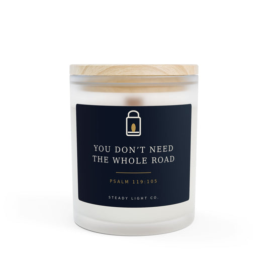 You Don’t Need the Whole Road — Psalm 119:105 Premium Wood-Wick Candle