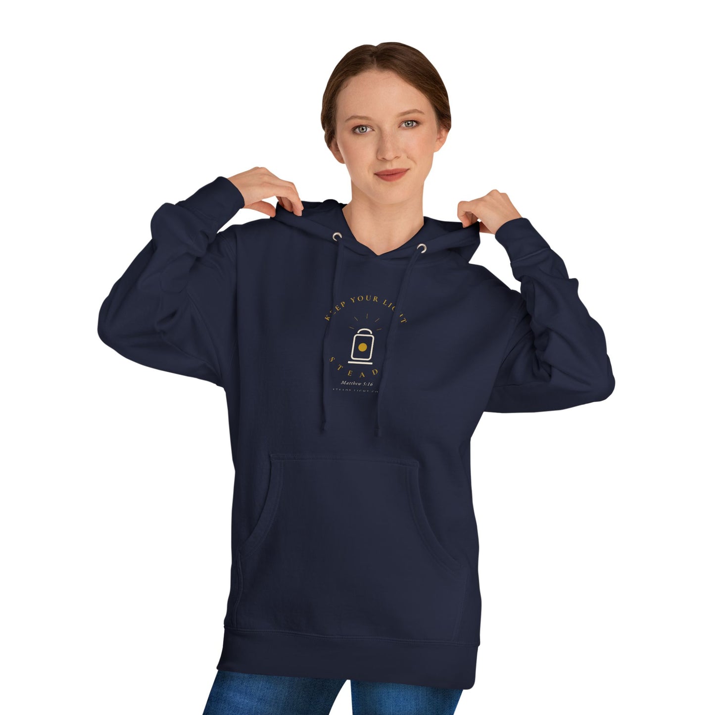 Steady Light — Minimal Christian Faith Hoodie