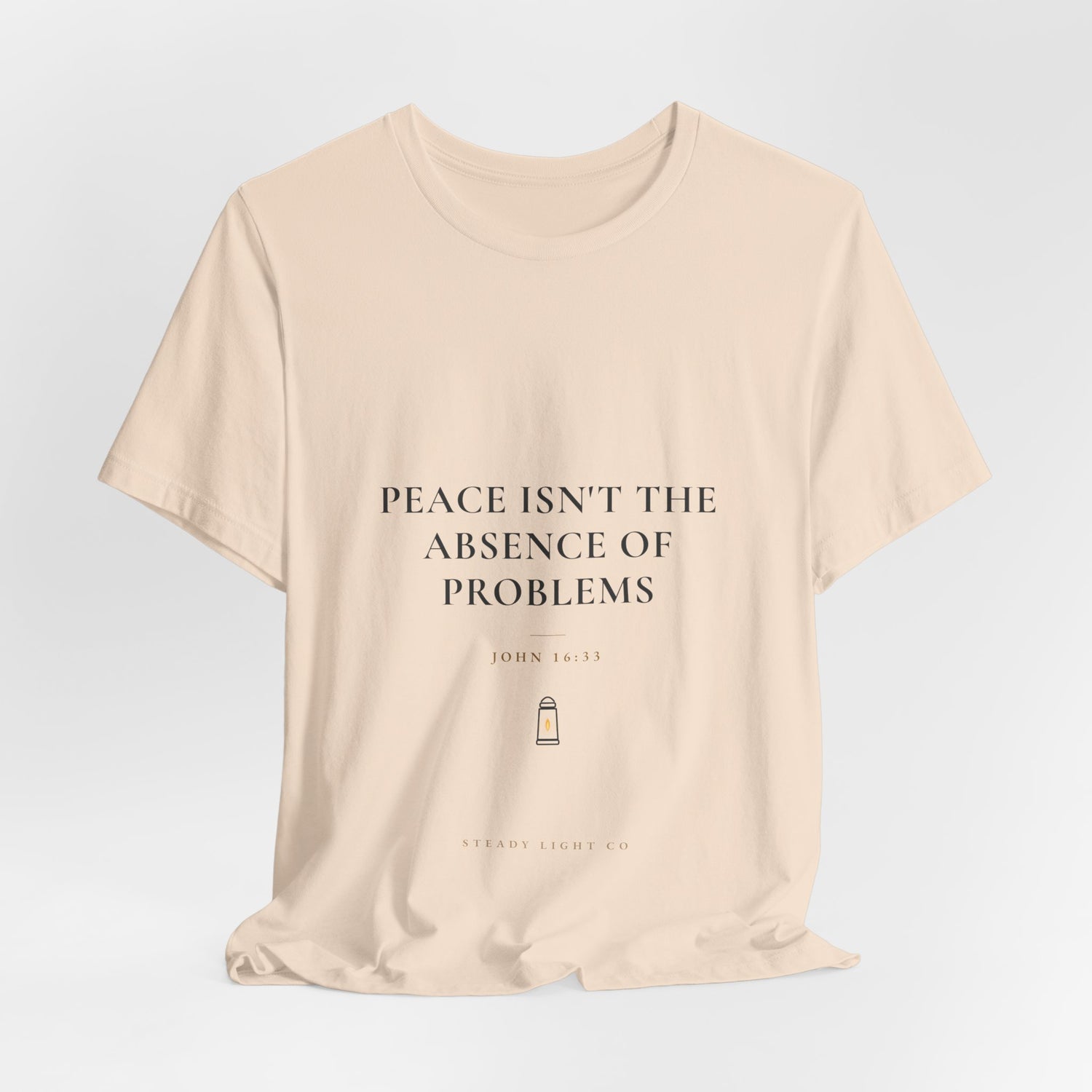 Peace in the Pressure Tee — Light Colors by Steady Light Co. – product view 17