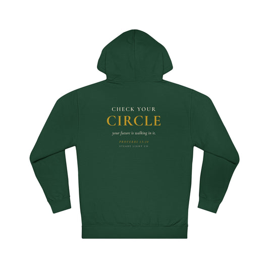 Check Your Circle Hoodie — Proverbs 13:20 by Steady Light Co. – product view 1