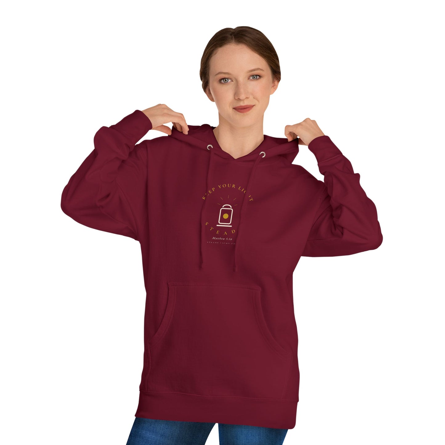 Steady Light — Minimal Christian Faith Hoodie