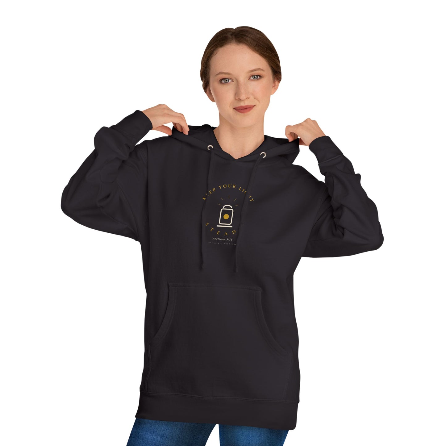 Steady Light — Minimal Christian Faith Hoodie
