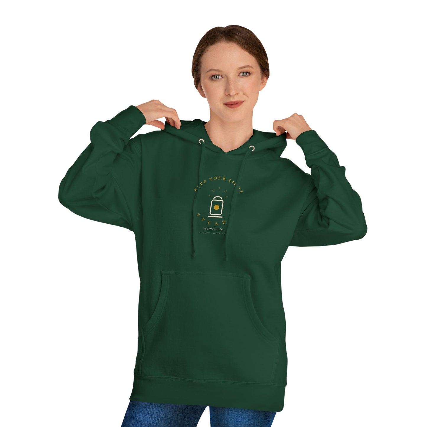 Steady Light — Minimal Christian Faith Hoodie